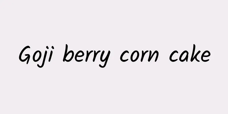 Goji berry corn cake