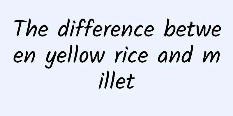 The difference between yellow rice and millet