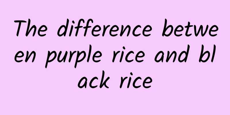 The difference between purple rice and black rice