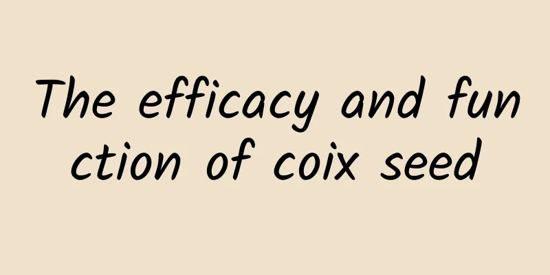 The efficacy and function of coix seed