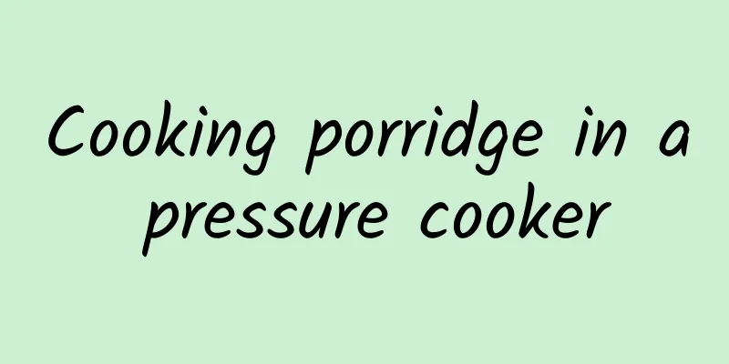 Cooking porridge in a pressure cooker