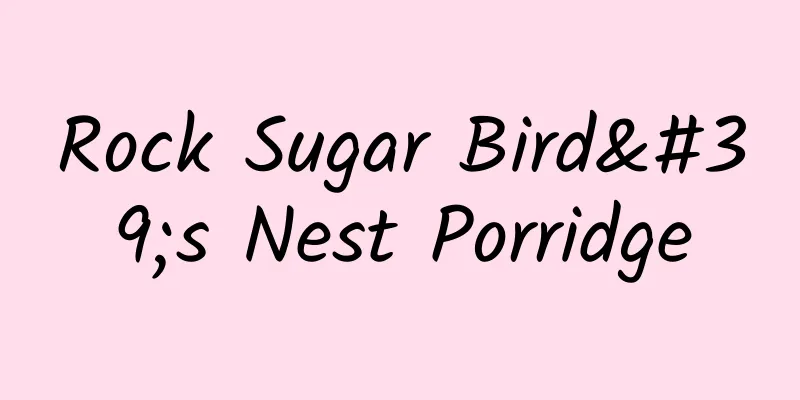 Rock Sugar Bird's Nest Porridge