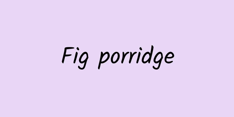 Fig porridge