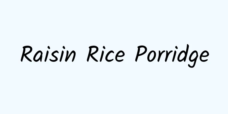 Raisin Rice Porridge