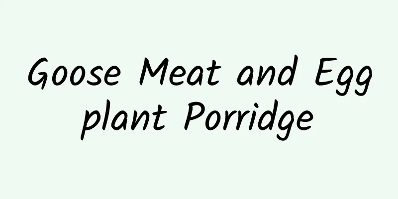 Goose Meat and Eggplant Porridge