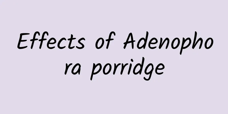 Effects of Adenophora porridge