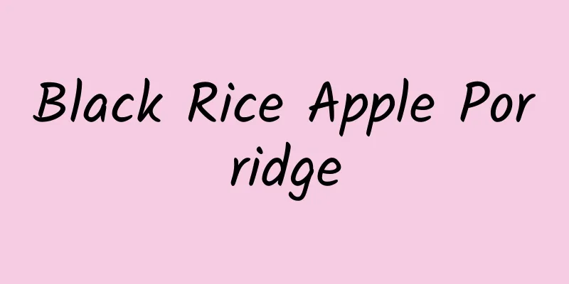 Black Rice Apple Porridge