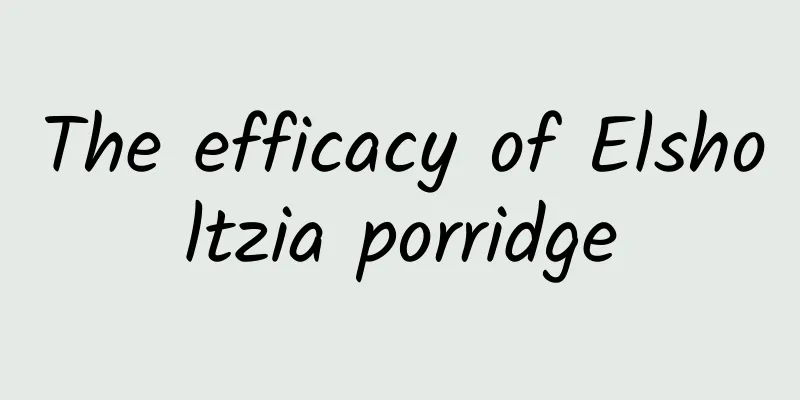 The efficacy of Elsholtzia porridge