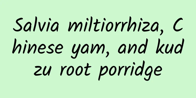 Salvia miltiorrhiza, Chinese yam, and kudzu root porridge