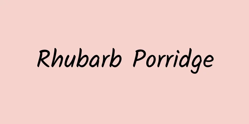 Rhubarb Porridge