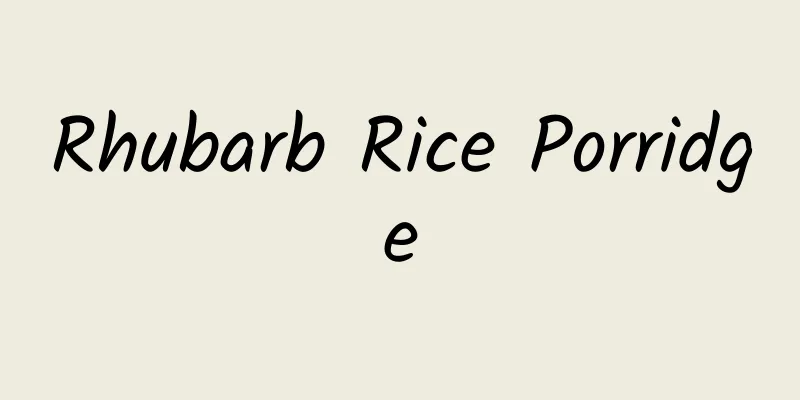 Rhubarb Rice Porridge