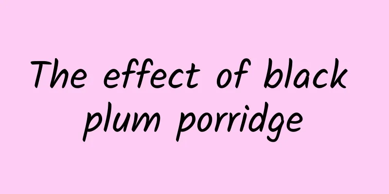 The effect of black plum porridge