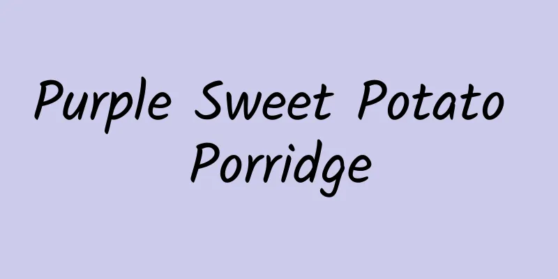 Purple Sweet Potato Porridge