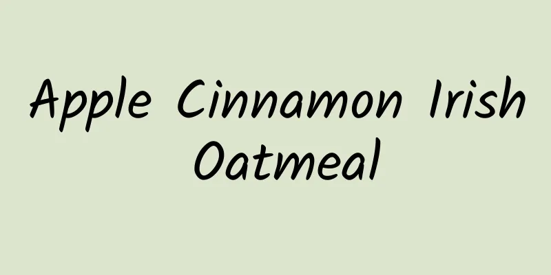 Apple Cinnamon Irish Oatmeal