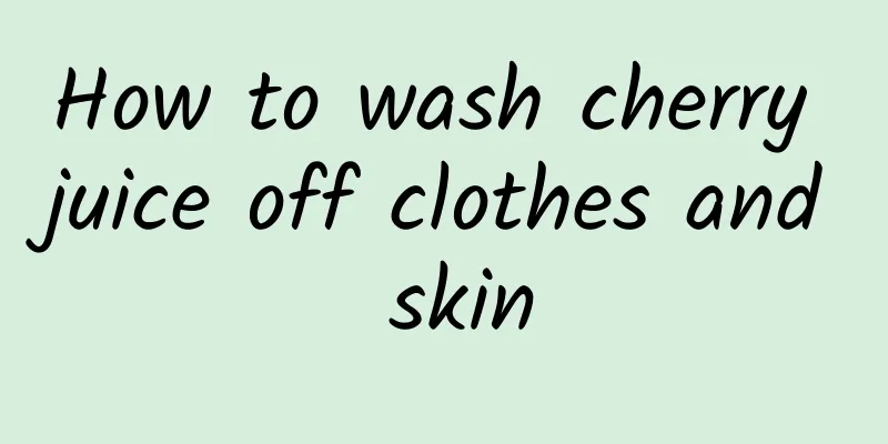 How to wash cherry juice off clothes and skin