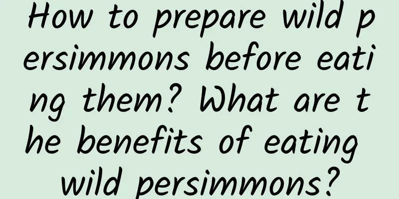 How to prepare wild persimmons before eating them? What are the benefits of eating wild persimmons?