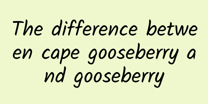 The difference between cape gooseberry and gooseberry