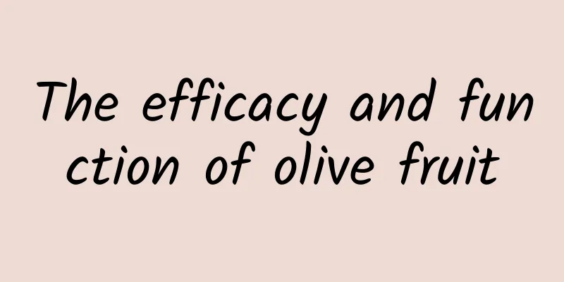 The efficacy and function of olive fruit