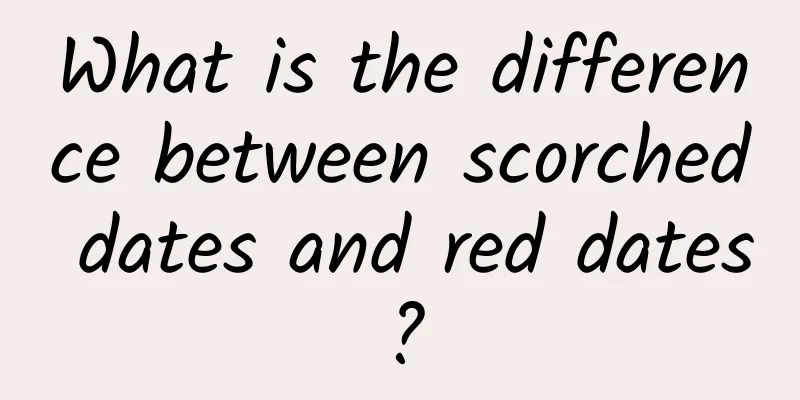 What is the difference between scorched dates and red dates?