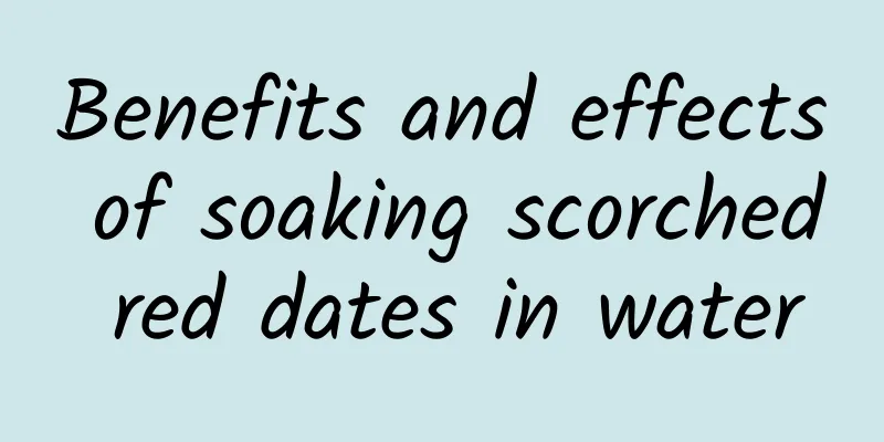 Benefits and effects of soaking scorched red dates in water