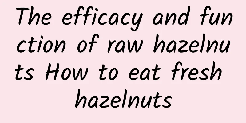 The efficacy and function of raw hazelnuts How to eat fresh hazelnuts