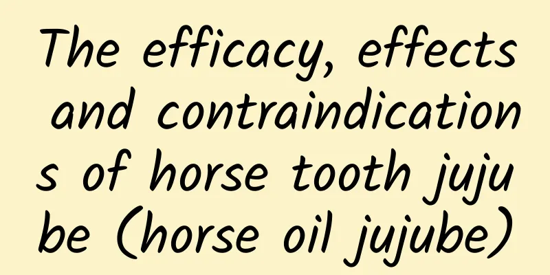 The efficacy, effects and contraindications of horse tooth jujube (horse oil jujube)