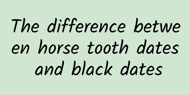 The difference between horse tooth dates and black dates