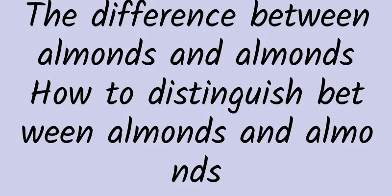 The difference between almonds and almonds How to distinguish between almonds and almonds