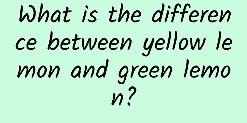 What is the difference between yellow lemon and green lemon?