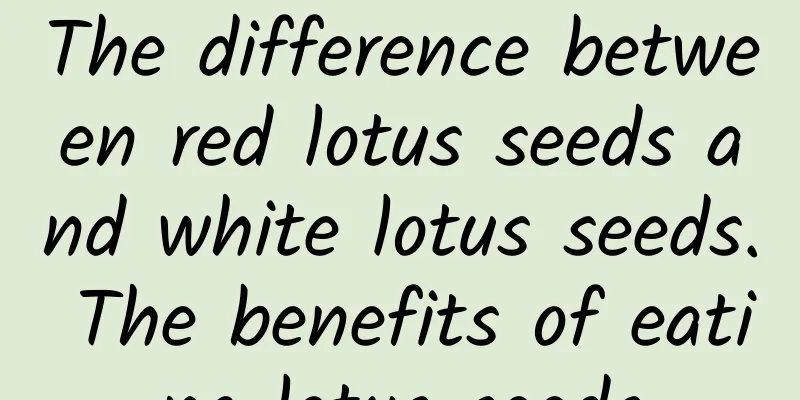 The difference between red lotus seeds and white lotus seeds. The benefits of eating lotus seeds