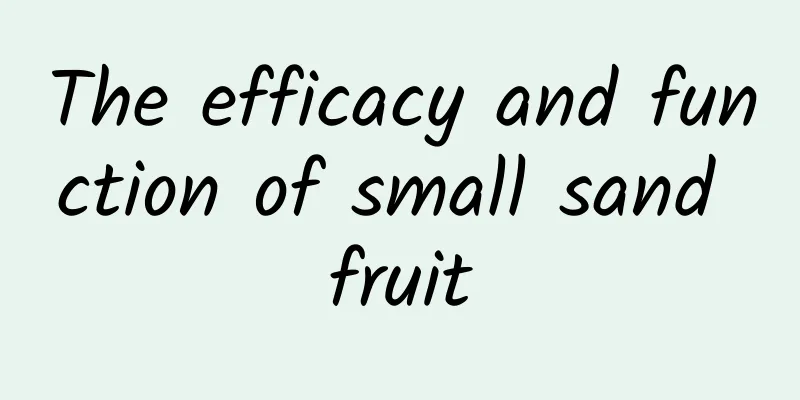 The efficacy and function of small sand fruit