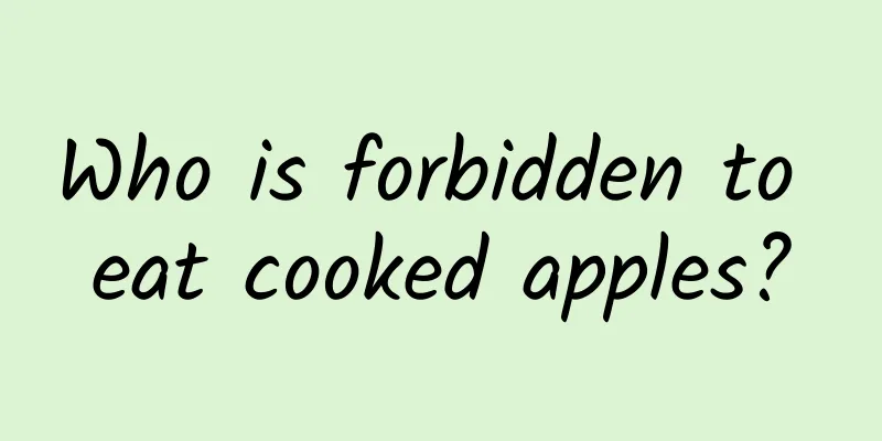 Who is forbidden to eat cooked apples?