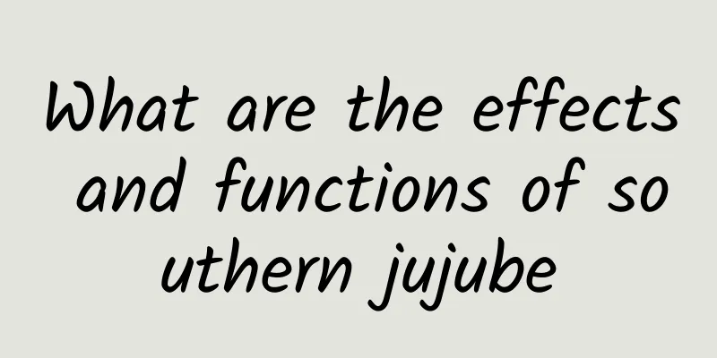 What are the effects and functions of southern jujube