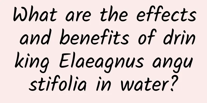 What are the effects and benefits of drinking Elaeagnus angustifolia in water?