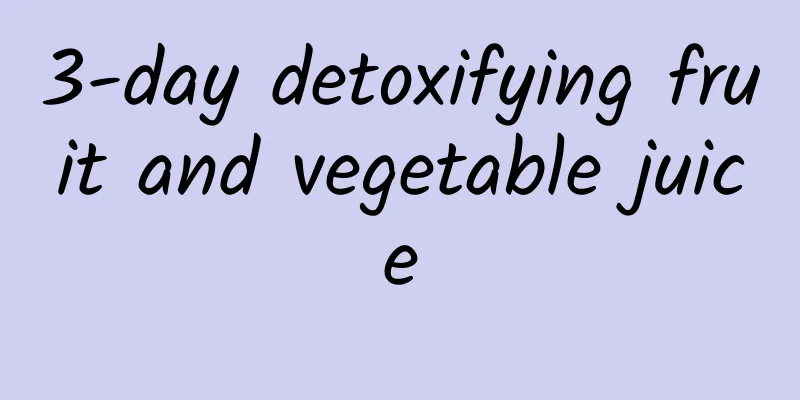 3-day detoxifying fruit and vegetable juice