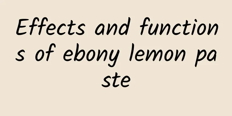 Effects and functions of ebony lemon paste