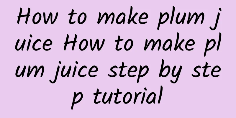 How to make plum juice How to make plum juice step by step tutorial