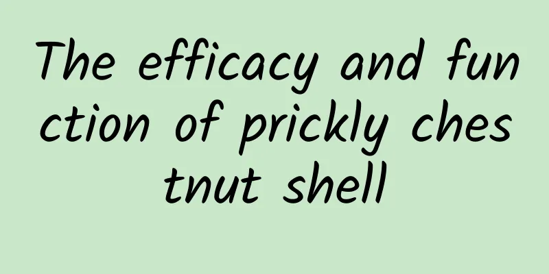 The efficacy and function of prickly chestnut shell