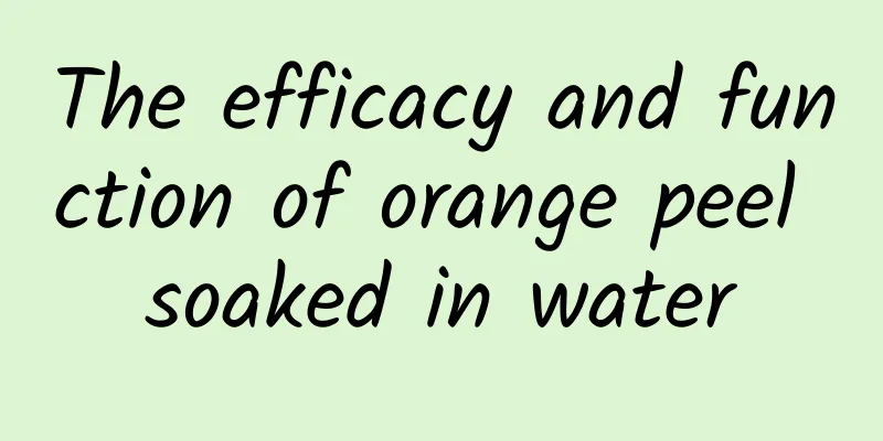 The efficacy and function of orange peel soaked in water