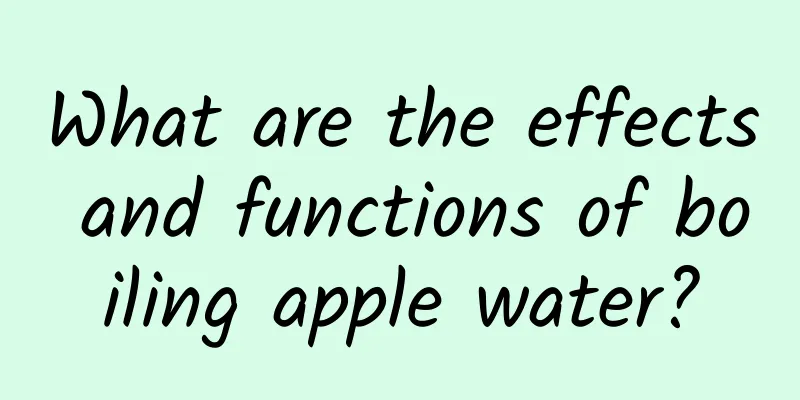 What are the effects and functions of boiling apple water?