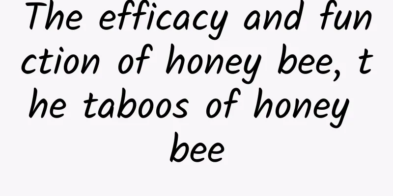 The efficacy and function of honey bee, the taboos of honey bee