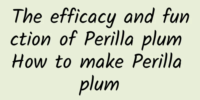 The efficacy and function of Perilla plum How to make Perilla plum