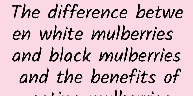 The difference between white mulberries and black mulberries and the benefits of eating mulberries