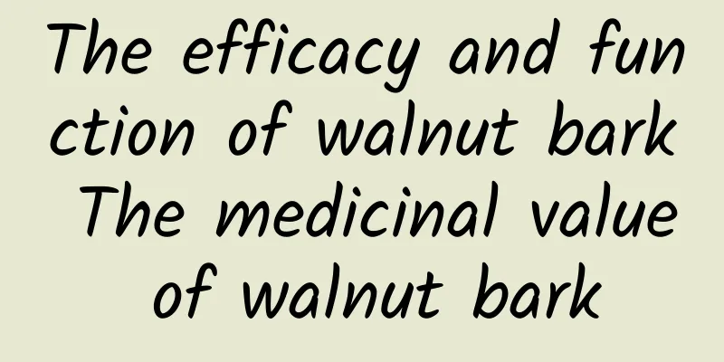 The efficacy and function of walnut bark The medicinal value of walnut bark