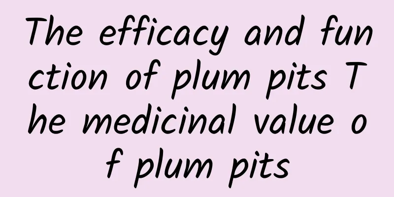 The efficacy and function of plum pits The medicinal value of plum pits