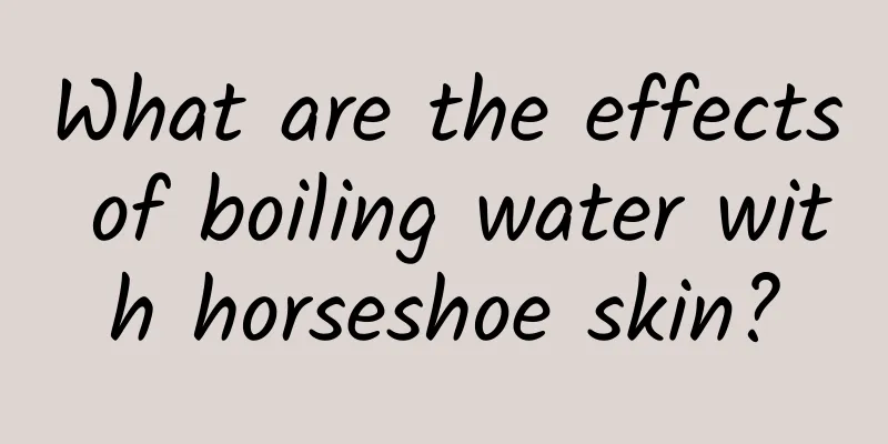 What are the effects of boiling water with horseshoe skin?