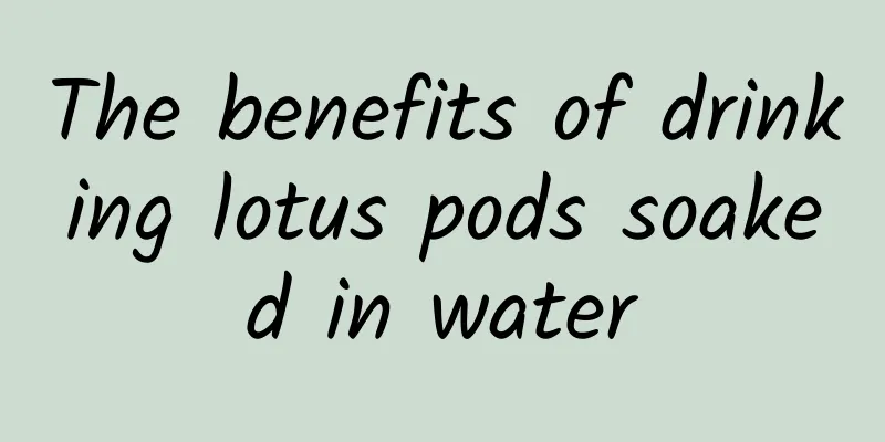 The benefits of drinking lotus pods soaked in water