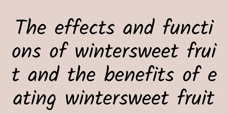 The effects and functions of wintersweet fruit and the benefits of eating wintersweet fruit