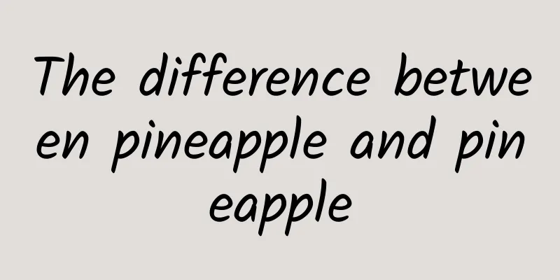 The difference between pineapple and pineapple