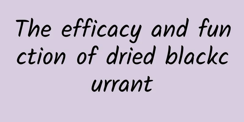 The efficacy and function of dried blackcurrant